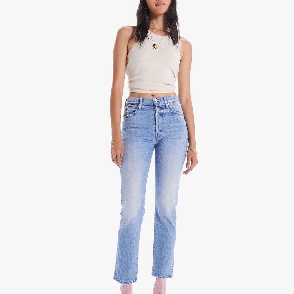 Mother Superior High-Waisted Hiker Hover Light Wash Women's Size 28